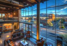 Downtown Tucson street view from a loft apartment